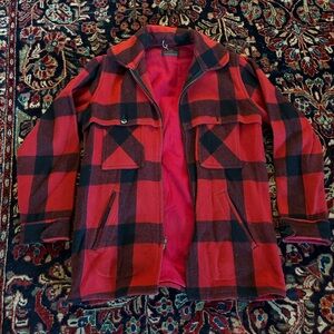 Vintage Johnson Red Flannel zip up
